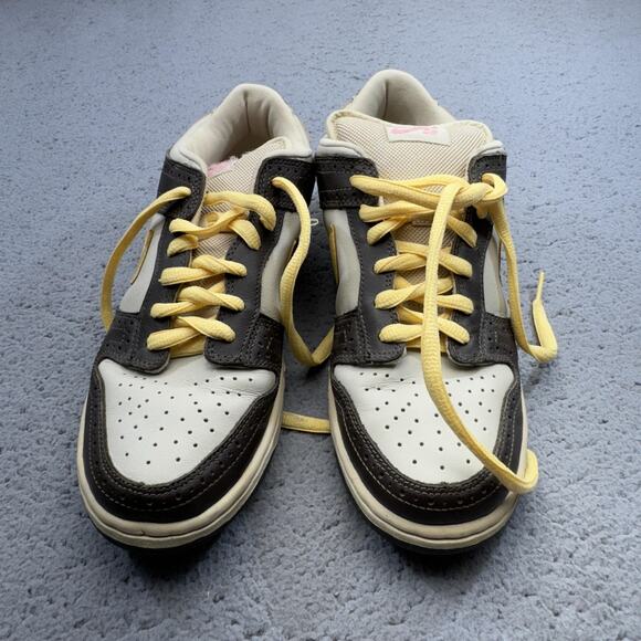 Vintage Nike SB Dunk Low Shoes Mens 9.5 Brown Yellow Argyle 313170-171 2006 Golf - Picture 3 of 16